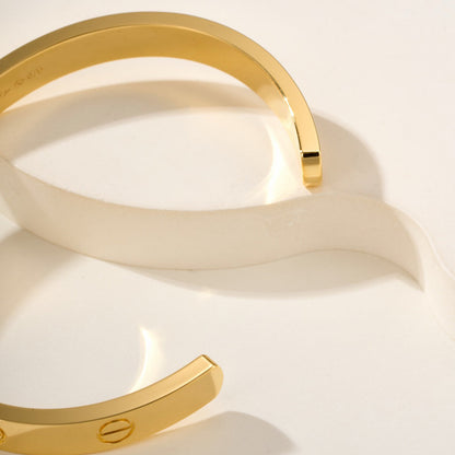 [Luxora]LOVE BRACELET 6.1MM 1 DIAMOND OPEN CUFF