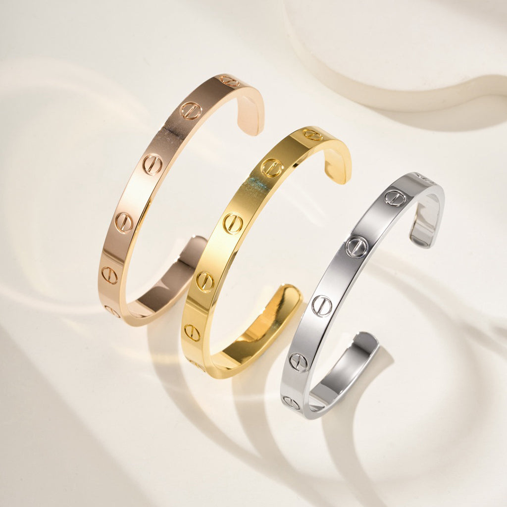 [Luxora]LOVE BRACELET 6.1MM OPEN CUFF