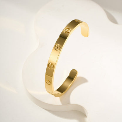 [Luxora]LOVE BRACELET 6.1MM OPEN CUFF