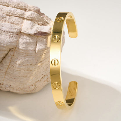[Luxora]LOVE BRACELET 6.1MM OPEN CUFF
