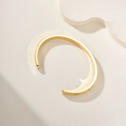 [Luxora]LOVE BRACELET 6.1MM OPEN CUFF