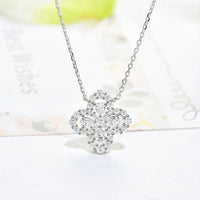 [Luxora]LOOP NECKLACE FULL MOTIF DIAMOND 16MM MULTIPLE COLORS