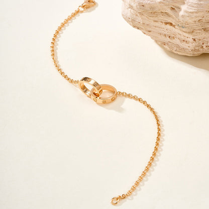 [Luxora]LOVE BRACELET DOUBLE RING