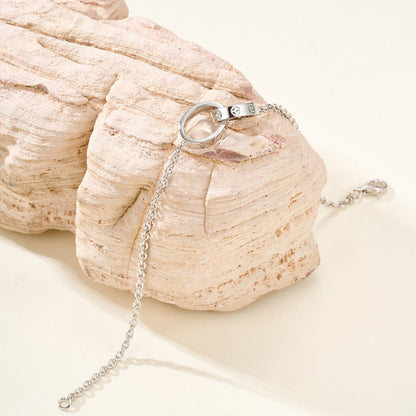 [Luxora]LOVE BRACELET DOUBLE RING
