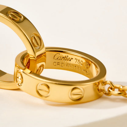 [Luxora]LOVE BRACELET DOUBLE RING