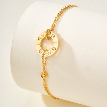 [Luxora]LOVE BRACELET 2 DIAMOND