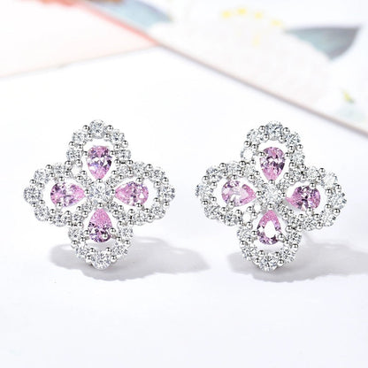 [Luxora]LOOP EARRINGS FULL MOTIF DIAMOND 16MM