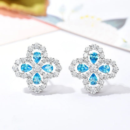[Luxora]LOOP EARRINGS FULL MOTIF DIAMOND 16MM