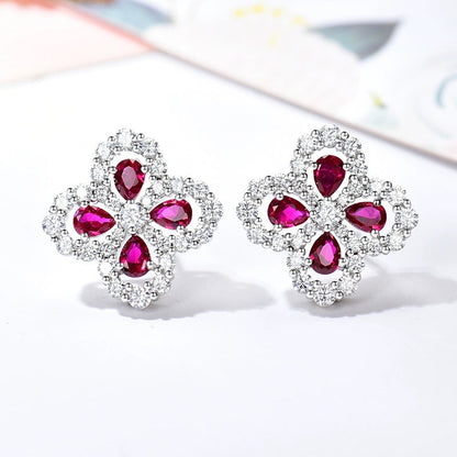 [Luxora]LOOP EARRINGS FULL MOTIF DIAMOND 16MM