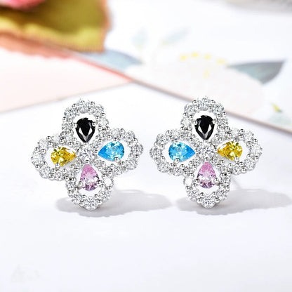[Luxora]LOOP EARRINGS FULL MOTIF DIAMOND 16MM