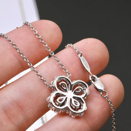 [Luxora]LOOP NECKLACE FULL MOTIF DIAMOND 16MM MULTIPLE COLORS