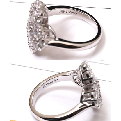 [Luxora] Loop-Ring mit Vollmotiv-Diamant, 16 mm, Silber