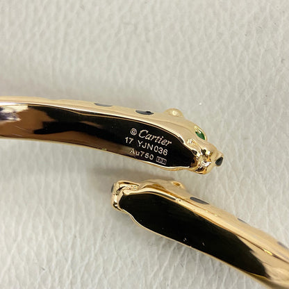 [Luxora]PANTHERE DOUBLE HEADED OPEN BRACELET
