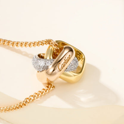 [Luxora]TRINITY CUSHION NECKLACE COLLECTION