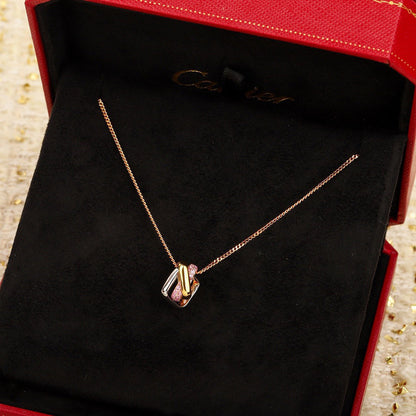 [Luxora]TRINITY CUSHION NECKLACE COLLECTION