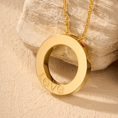 [Luxora]LOVE NECKLACE 16MM  FULL DIAMOND