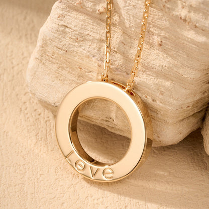 [Luxora]LOVE NECKLACE 16MM  FULL DIAMOND