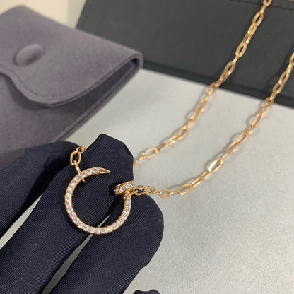 [Luxora]JUSTE NECKLACE FULL DIAMONDS