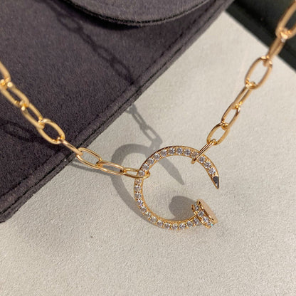 [Luxora]JUSTE NECKLACE FULL DIAMONDS