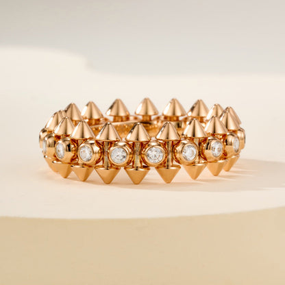 [Luxora]CLASH 6.8MM DIAMOND MEDIUM RING