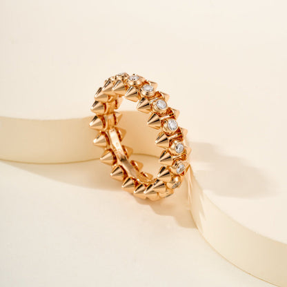 [Luxora]CLASH 6.8MM DIAMOND MEDIUM RING