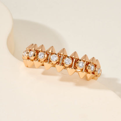 [Luxora]CLASH 6.8MM DIAMOND MEDIUM RING