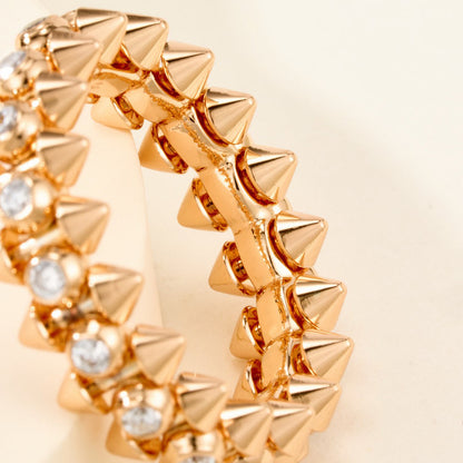 [Luxora]CLASH 6.8MM DIAMOND MEDIUM RING
