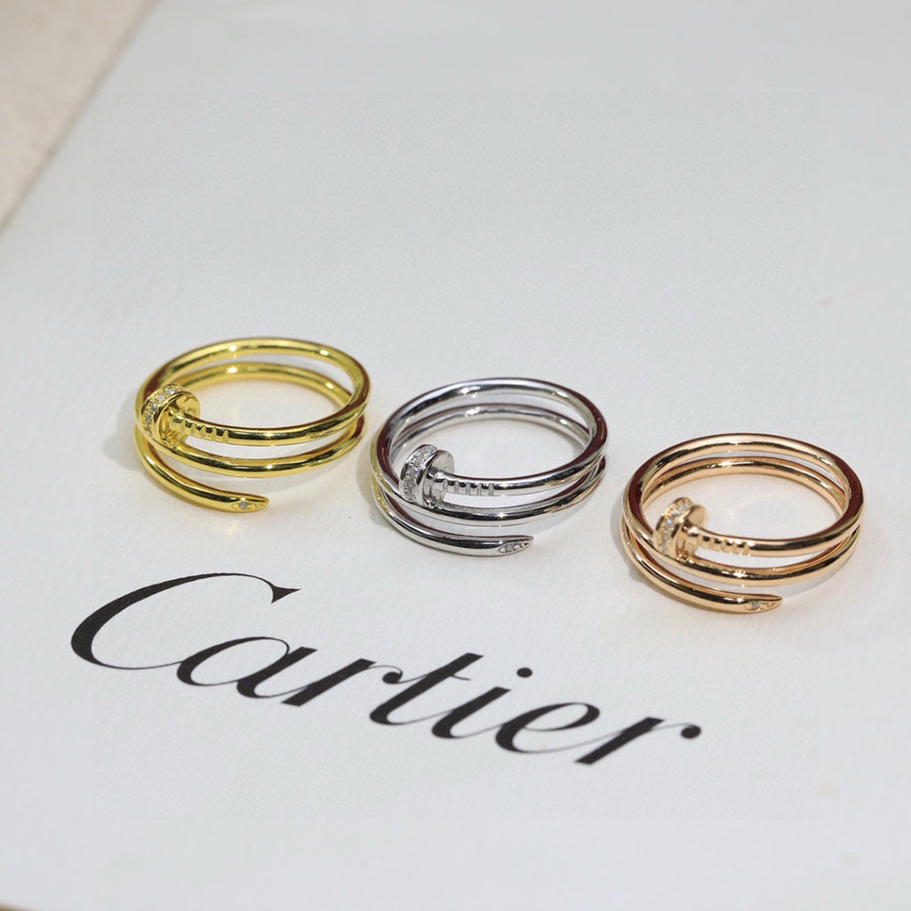 [Luxora]JUSTE RING 4.8MM HALF DIAMOND