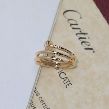 [Luxora]JUSTE RING 4.8MM HALF DIAMOND