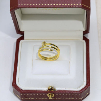 [Luxora]JUSTE RING 4.8MM HALF DIAMOND