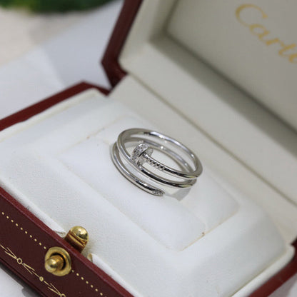 [Luxora]JUSTE RING 4.8MM HALF DIAMOND