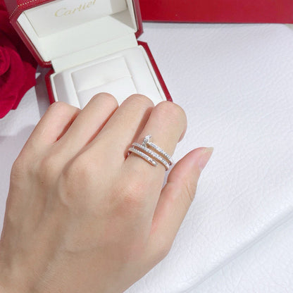 [Luxora]JUSTE RING 4.8MM FULL DIAMOND