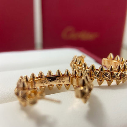 [Luxora]CLASH 6.4MM FULL DIAMOND SMALL EARRINGS