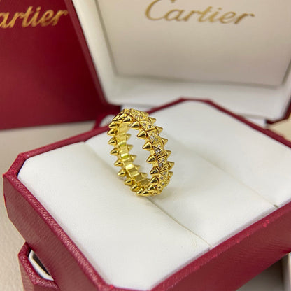 [Luxora]CLASH 6.4MM SMALL FULL DIAMOND RING
