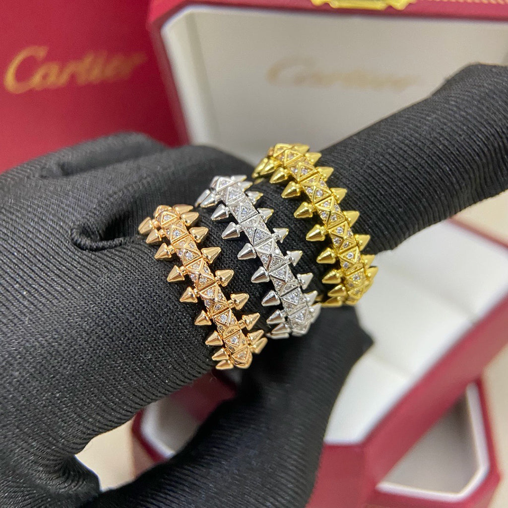 [Luxora]CLASH 6.4MM SMALL FULL DIAMOND RING