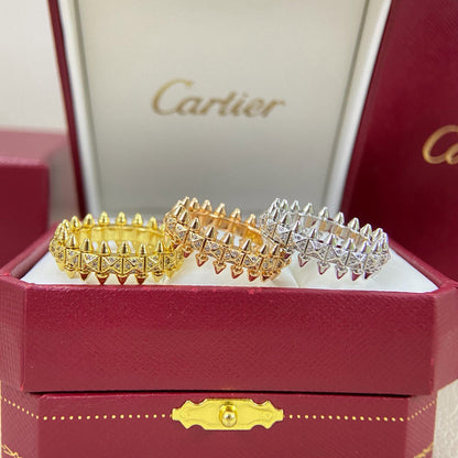 [Luxora]CLASH 6.4MM SMALL FULL DIAMOND RING