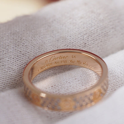 [Luxora]LOVE RING 4.0MM DIAMOND PAVED