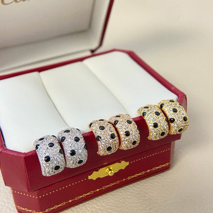 [Luxora]PANTHERE MINI FULL DIAMOND EARRINGS