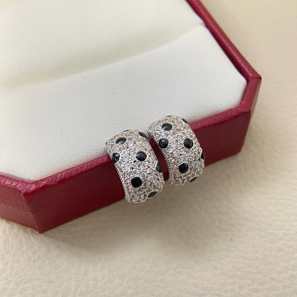 [Luxora]PANTHERE MINI FULL DIAMOND EARRINGS