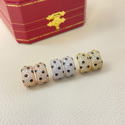 [Luxora]PANTHERE MINI FULL DIAMOND EARRINGS