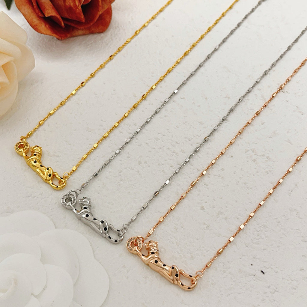[Luxora]PANTHERE FULL DIAMOND NECKLACE