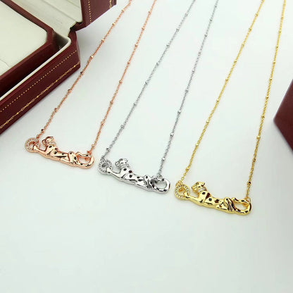 [Luxora]PANTHERE FULL DIAMOND NECKLACE