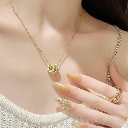 [Luxora]LOVE 6 DIAMOND PENDANT NECKLACE