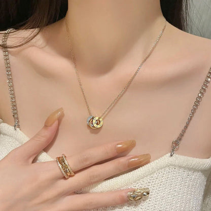[Luxora]LOVE 6 DIAMOND PENDANT NECKLACE