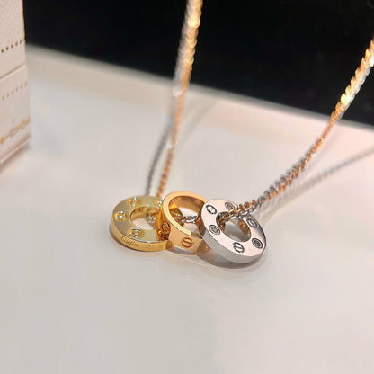[Luxora]LOVE 6 DIAMOND PENDANT NECKLACE