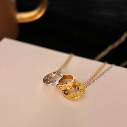 [Luxora]LOVE 6 DIAMOND PENDANT NECKLACE