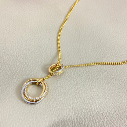 [Luxora]TRINITY DIAMONDS NECKLACE