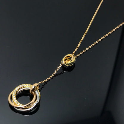 [Luxora]TRINITY DIAMONDS NECKLACE