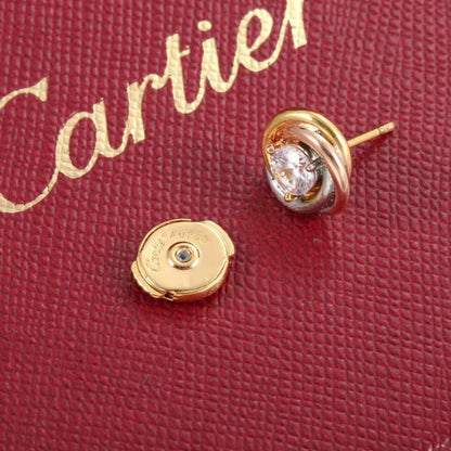 [Luxora]TRINITY STUD DIAMOND EARRINGS