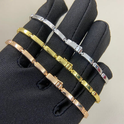 [Luxora]PANTHERE HALF DIAMOND ON CHAIN BRACELET